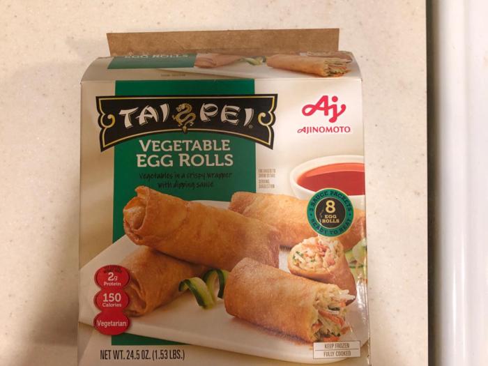 Nutrition facts egg roll