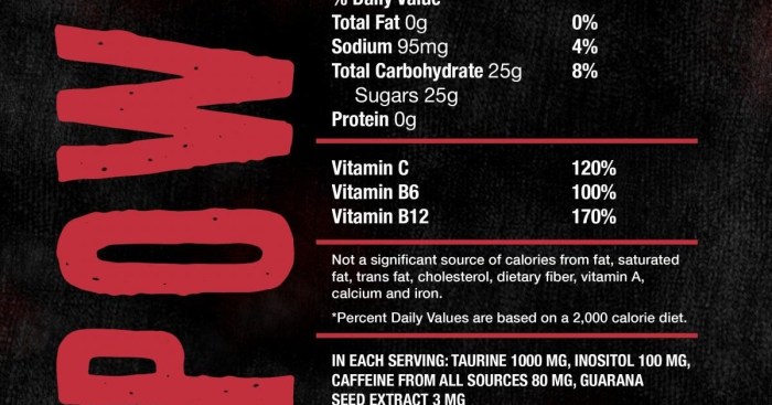 Four loko nutrition facts