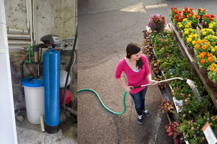 Can you water plants with water softener water